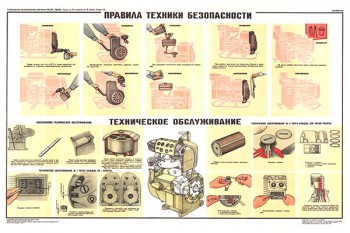 2049. Плакат Советской армии: Правила технической безопасности (УД-2М1)