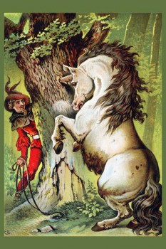 050. Детский плакат: Волшебный конь (по мотивам сказок Ш. Перро)